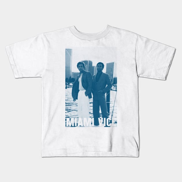 Miami Vice - Simple design Kids T-Shirt by PiedPiper